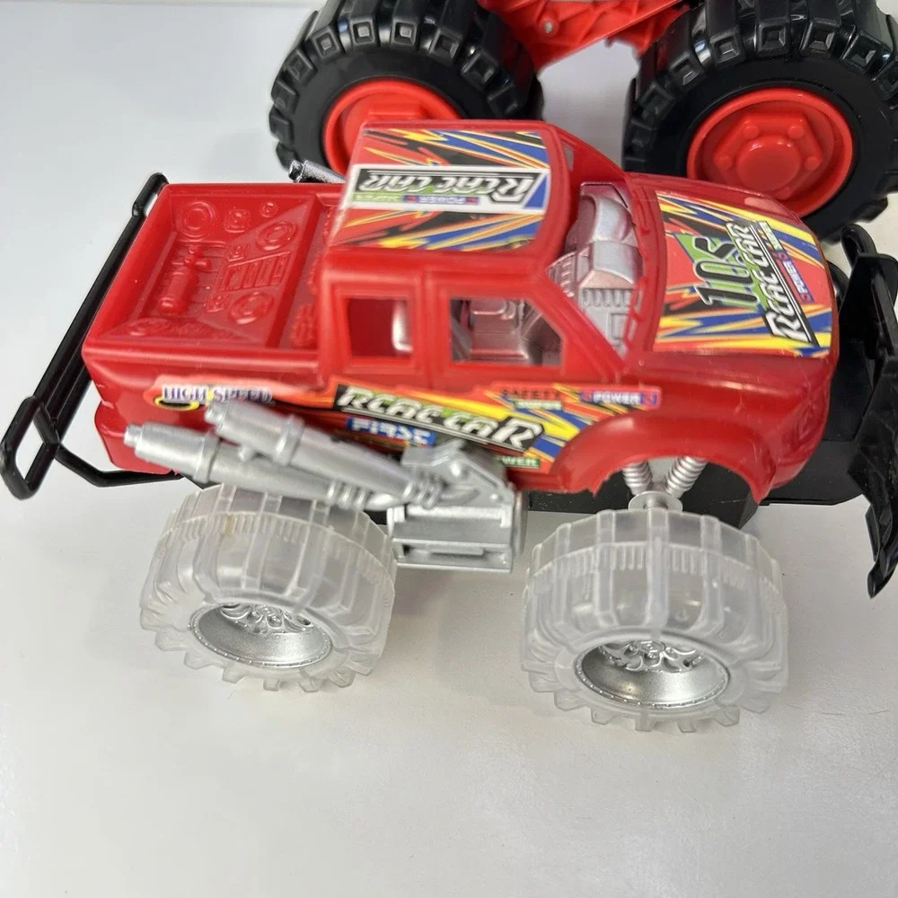 Monster Truck Lot of 4 Vehicles Light Up Body Action Fun Group 6-9 Inches Long